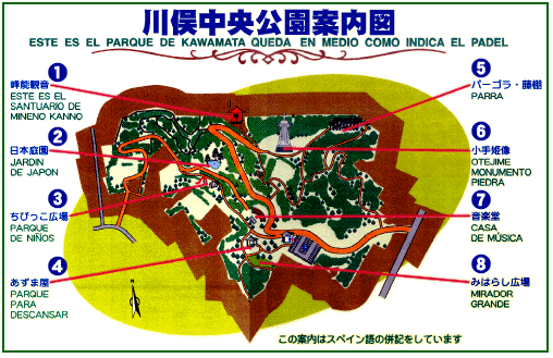 川俣中央公園案内図画像