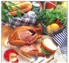 「川俣シャモくんせい 調理例」の写真
