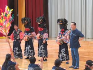 山木屋三匹獅子舞の学習