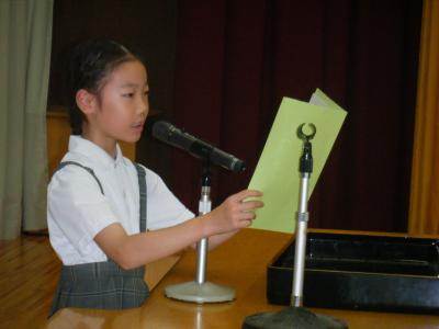 3年生の代表児童