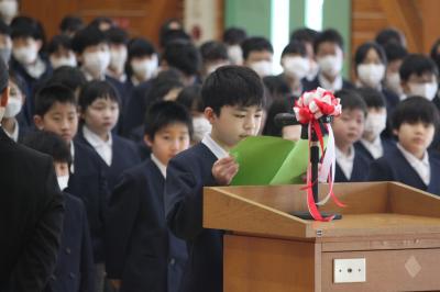 児童からの歓迎の言葉