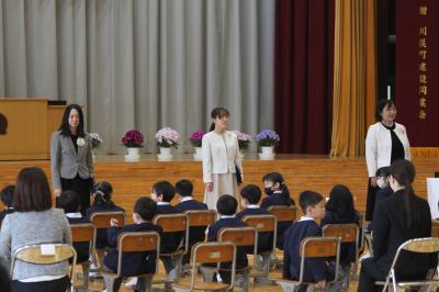入学式の入場後