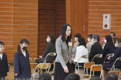退場する1年生