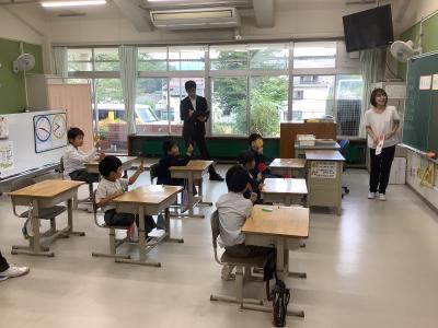 ゆめはな１組を見学する様子