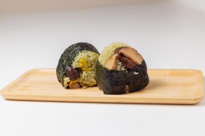 桑の葉まい しいたけおむすび