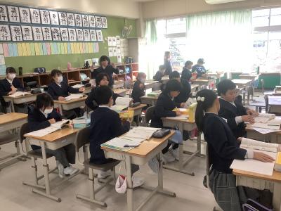 同音異義語を勉強する５年生