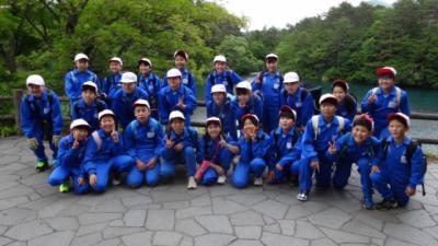 五色沼でパシャッ